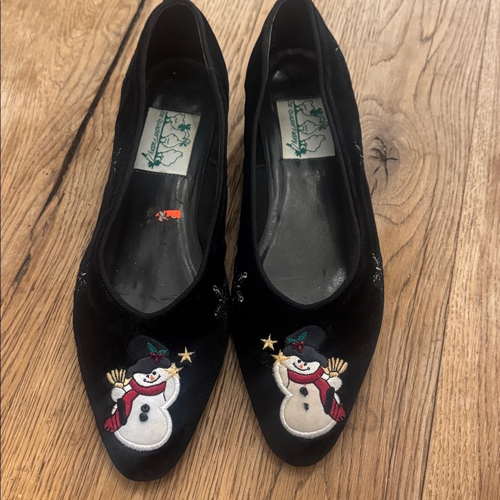The Quacker Factory Ugly Christmas Snowman Shoes